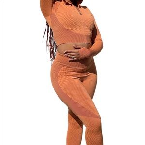 Legging and Matching Crop Jacket